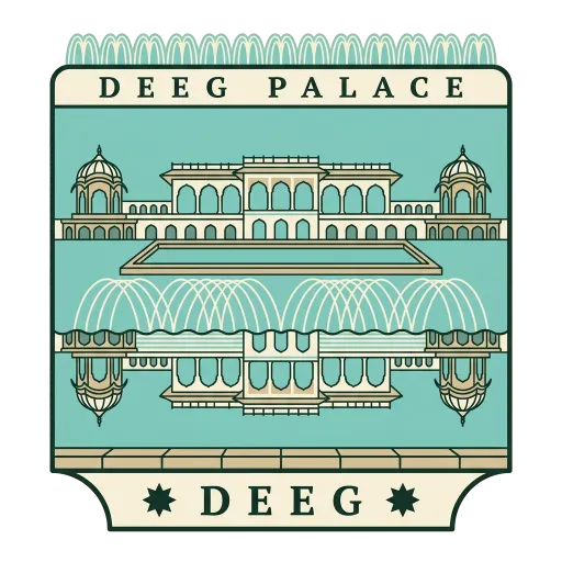 Deeg Palace travel stamp