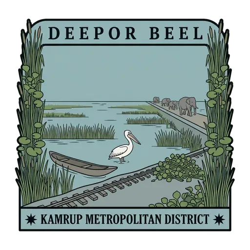 Deepor Beel travel stamp