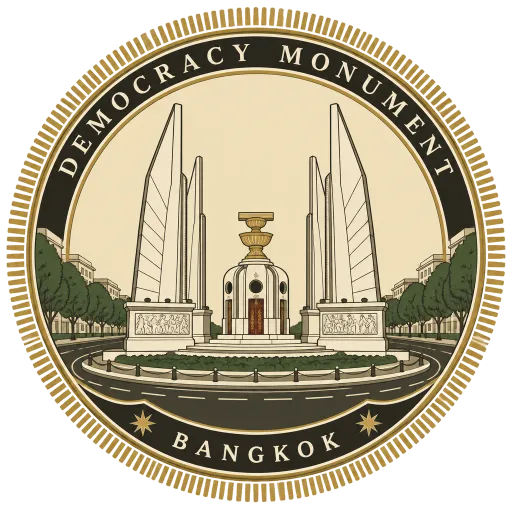 Democracy Monument travel stamp