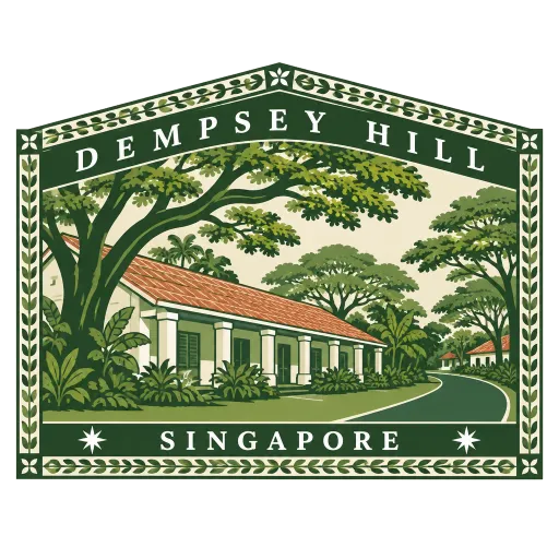 Dempsey Hill travel stamp