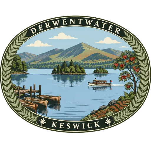 Derwentwater travel stamp