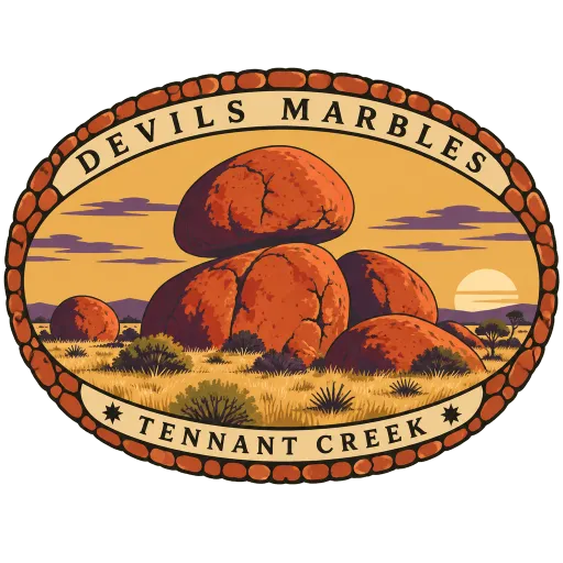 Devils Marbles travel stamp