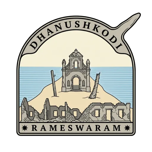 Dhanushkodi travel stamp