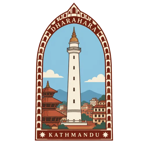 Dharahara travel stamp