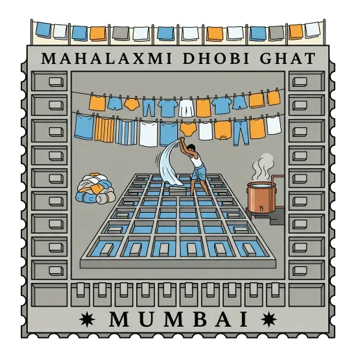 Mahalaxmi Dhobi Ghat travel stamp