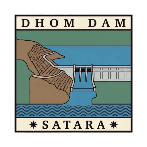 Dhom Dam travel stamp