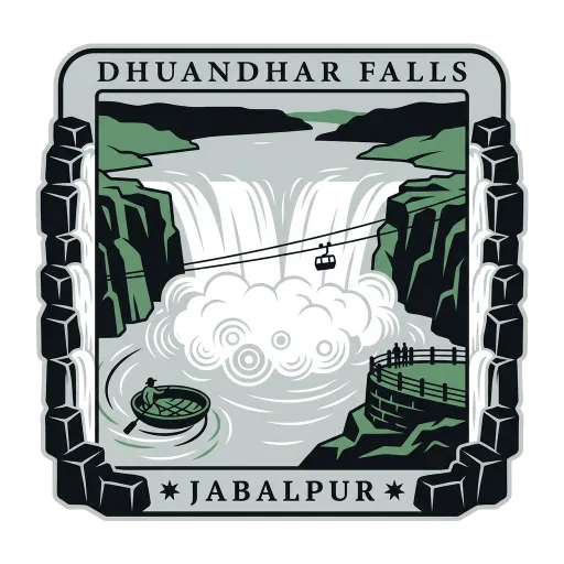 Dhuandhar Falls travel stamp