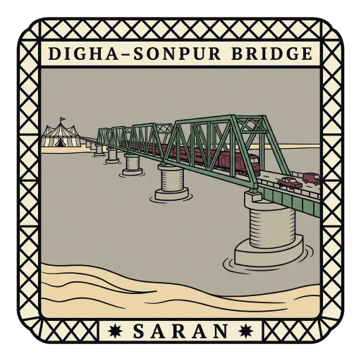 Digha-Sonpur Bridge travel stamp