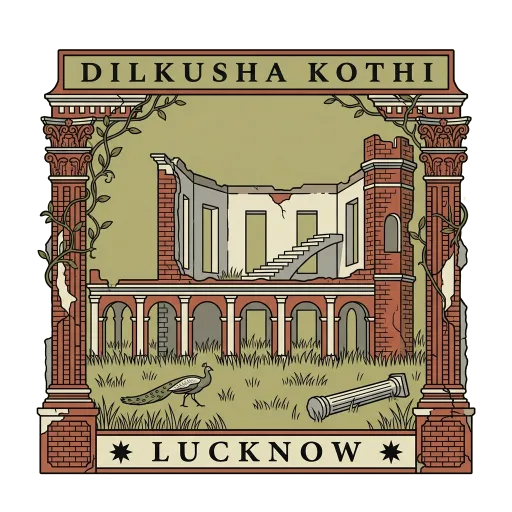 Dilkusha Kothi travel stamp