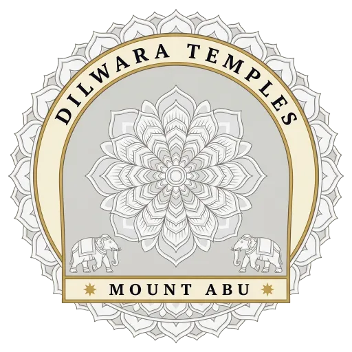Dilwara Temples travel stamp