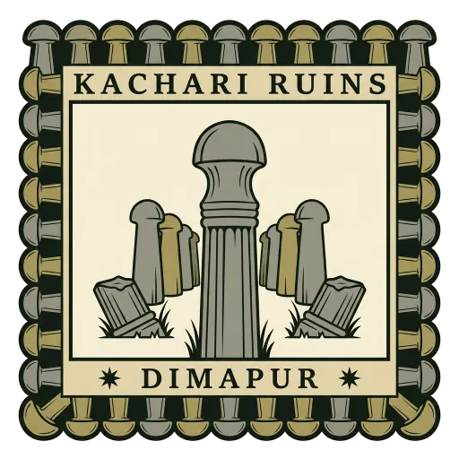Kachari Ruins travel stamp