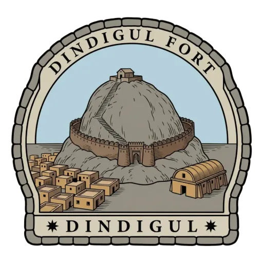 Dindigul Fort travel stamp