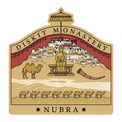 Diskit Monastery travel stamp