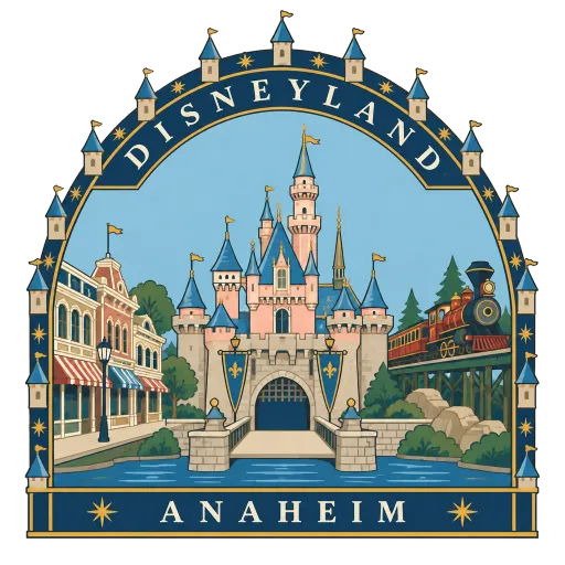 Disneyland travel stamp