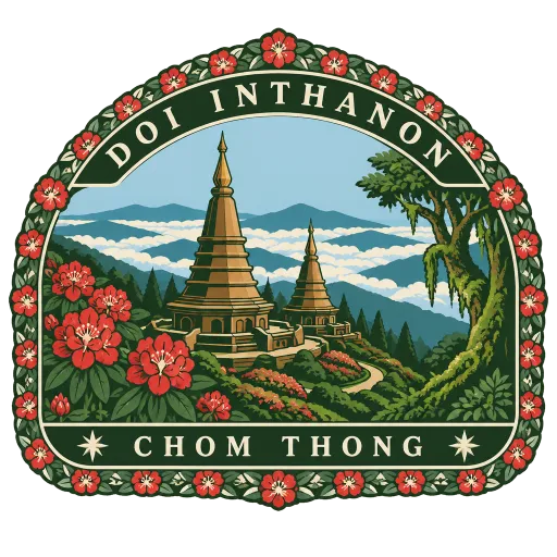Doi Inthanon travel stamp