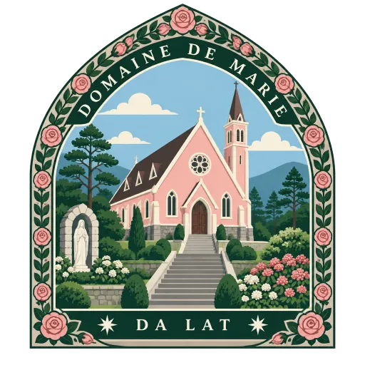 Domaine de Marie Church travel stamp