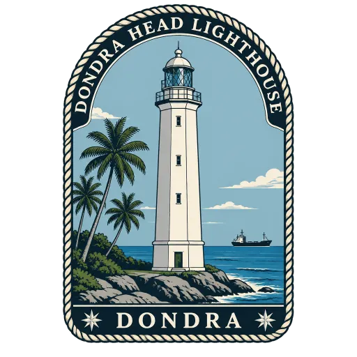 Dondra Head Lighthouse travel stamp