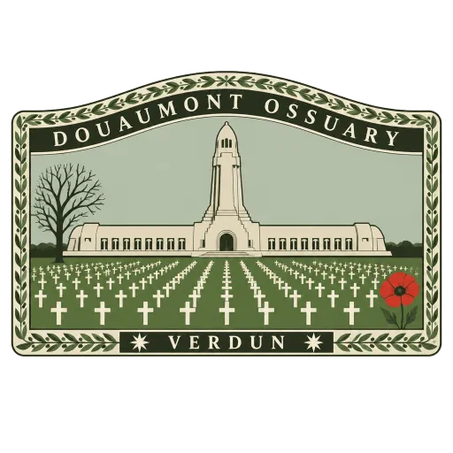 Douaumont Ossuary travel stamp
