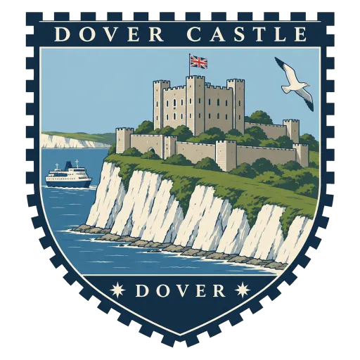 Dover Castle travel stamp