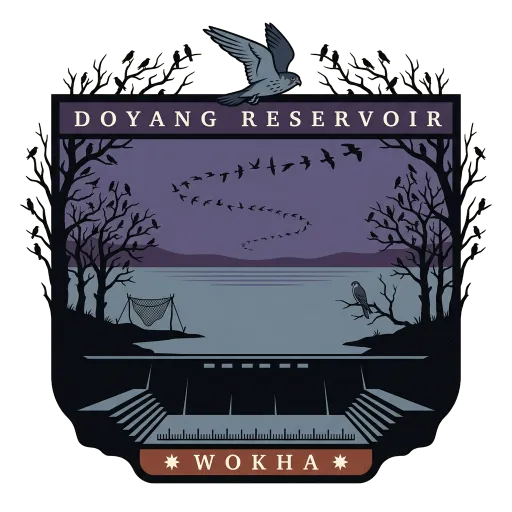 Doyang Reservoir travel stamp