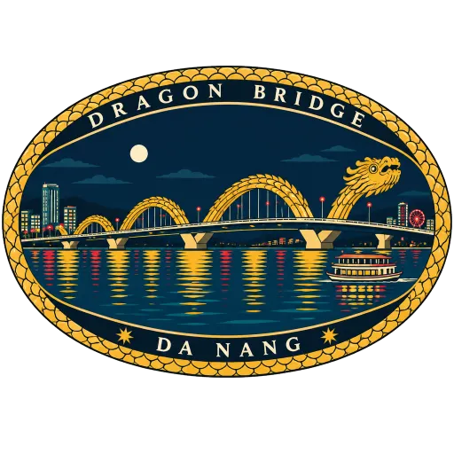 Dragon Bridge travel stamp