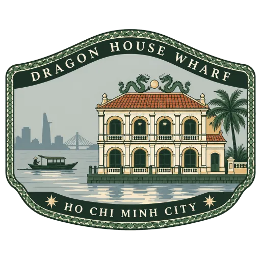 Dragon House Wharf travel stamp