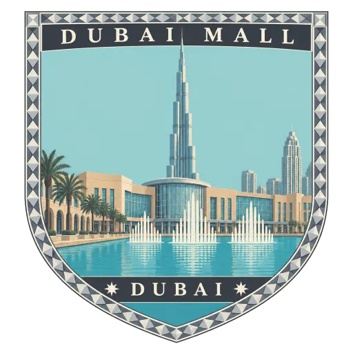 Dubai Mall travel stamp