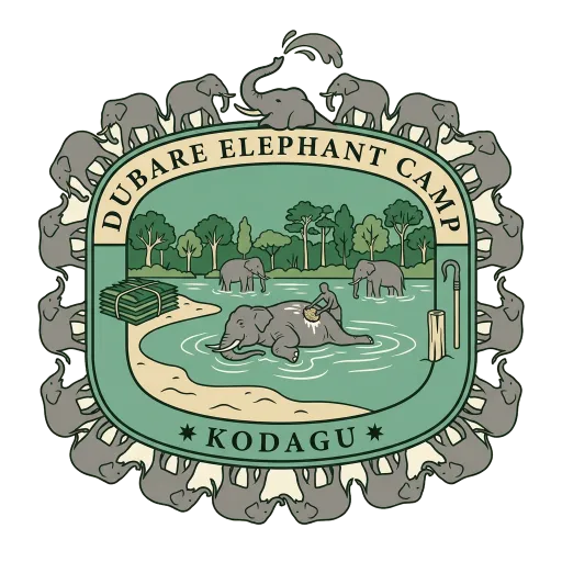 Dubare Elephant Camp travel stamp