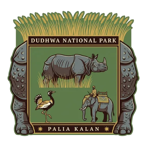 Dudhwa National Park travel stamp