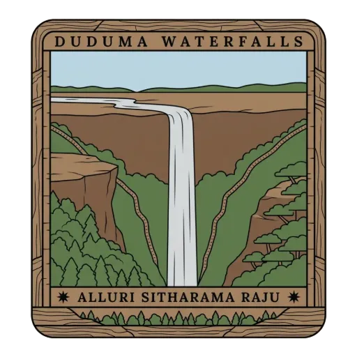 Duduma Waterfalls travel stamp