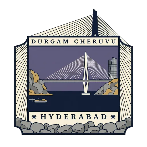 Durgam Cheruvu travel stamp