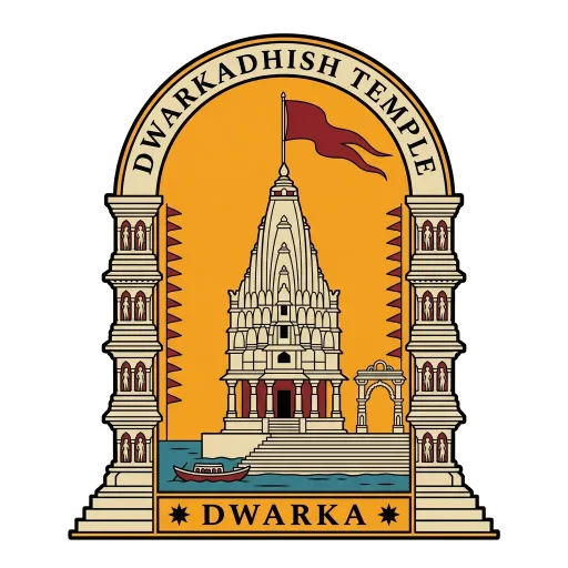 Dwarkadhish Temple travel stamp