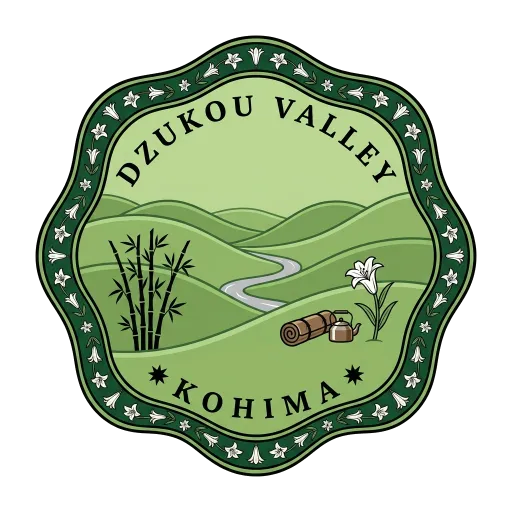 Dzukou Valley travel stamp