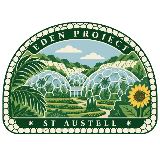 Eden Project travel stamp