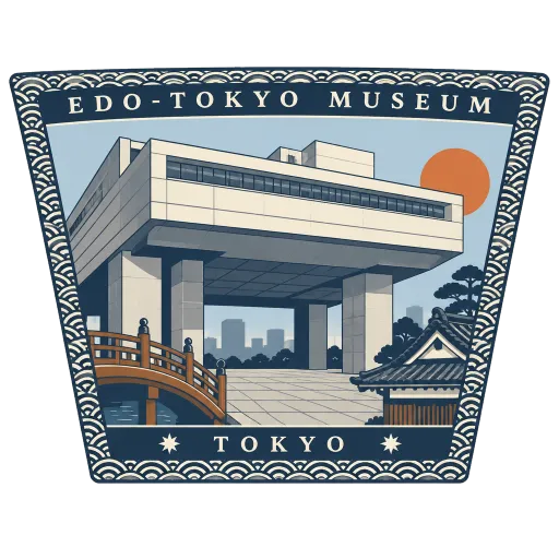Edo-Tokyo Museum travel stamp
