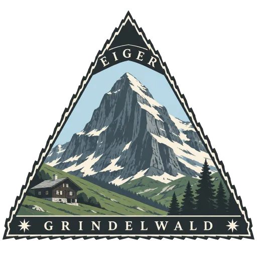Eiger travel stamp