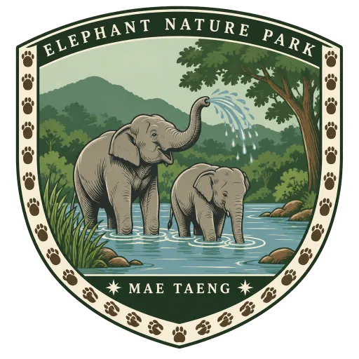 Elephant Nature Park travel stamp