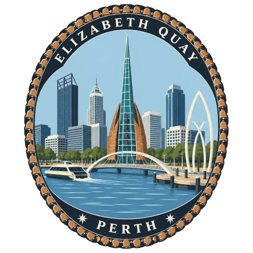 Elizabeth Quay travel stamp
