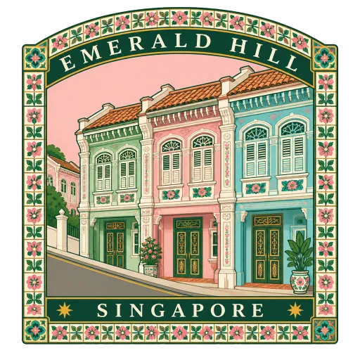 Emerald Hill travel stamp