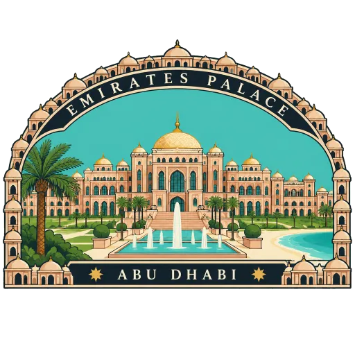 Emirates Palace travel stamp