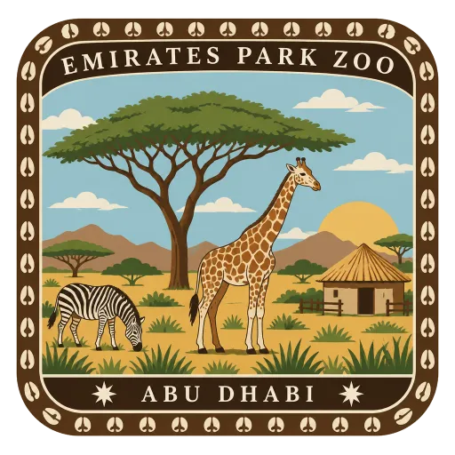 Emirates Park Zoo travel stamp