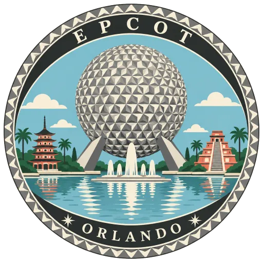 Epcot travel stamp
