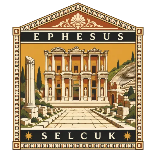 Ephesus travel stamp