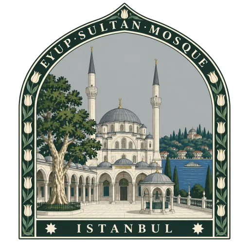 Eyüp Sultan Mosque travel stamp