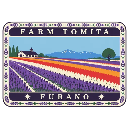 Farm Tomita travel stamp