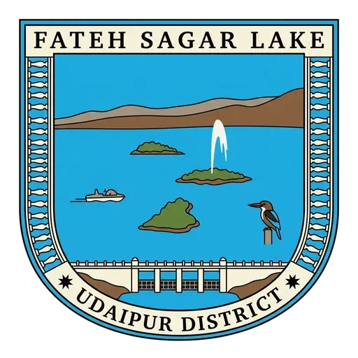 Fateh Sagar Lake travel stamp