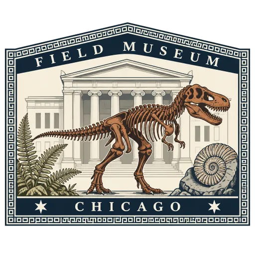 Field Museum travel stamp