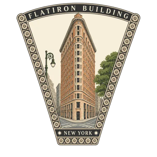 Flatiron Building travel stamp