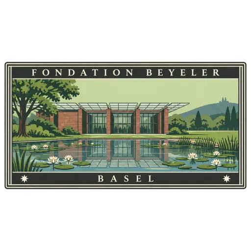 Fondation Beyeler travel stamp