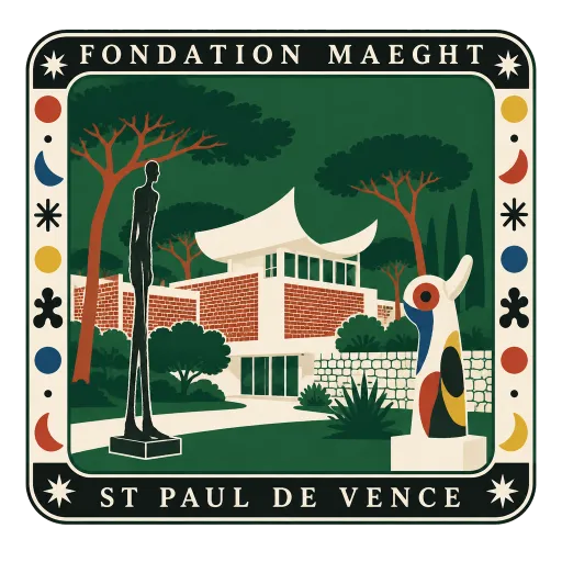 Fondation Maeght travel stamp